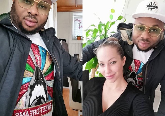 Tonto Dikeh Estranged Husband Shares Loved Up Photo with His Caucasian Girlfriend [Photos]