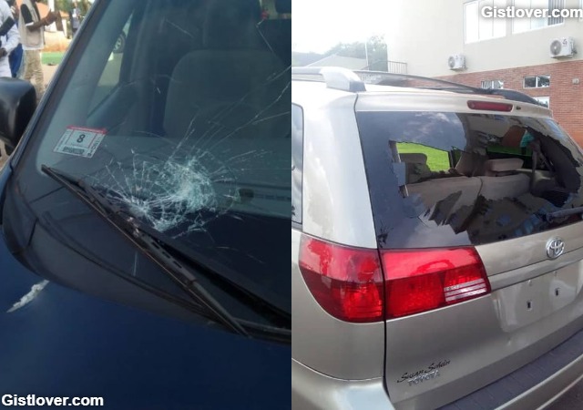 Tragedy Averted At Oshiomole's House as Obaseki, Oba of Lagos and Others Were Attacked [Photos]