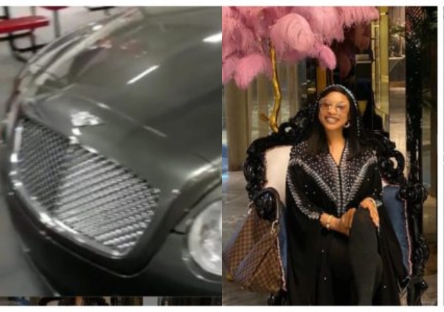 Instagram Drama Queen, Tonto Dikeh Buys Herself a Bentley [Video]