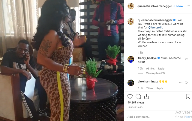 Cardi B who left Nigeria for Ghana yesterday December 8 and shas 