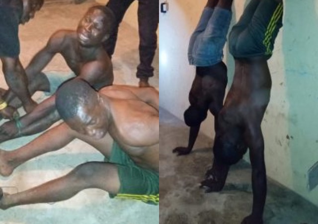 Photos of Two Suspected Thieves Nabbed By Local Vigilante  