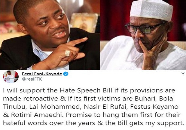 Femi Fani-Kayode Reveals the Only Reason Why He Will Back Hate Speech Bill