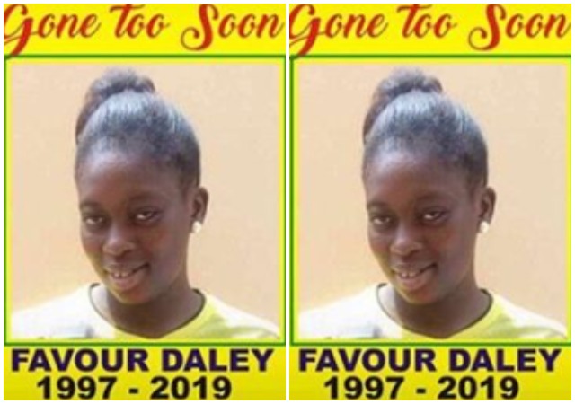 Favour Daley-Oladele, LASU Student Killed and Eaten By Boyfriend, To Be Re-Buried