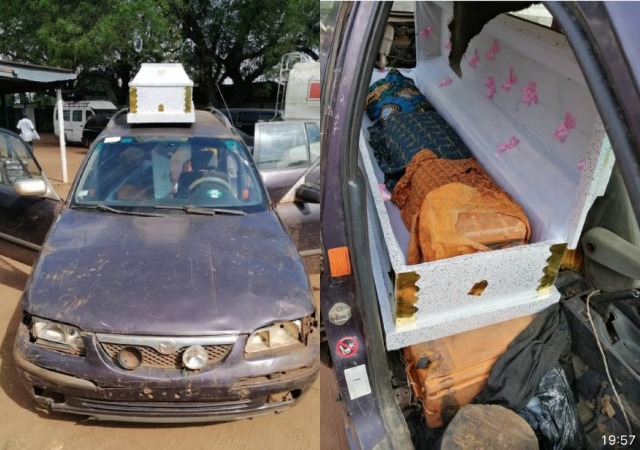 Smuggler device new means, hides 385 liters of petrol in 2 caskets [photos]