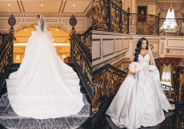 Safaree and Erica Mena Share Official Photos from Their Wedding Months after Wedding 