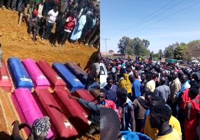 Tears Flows like a river As Plateau Community Gives 23 People Murdered by Herdsmen Mass Burial [Photos]