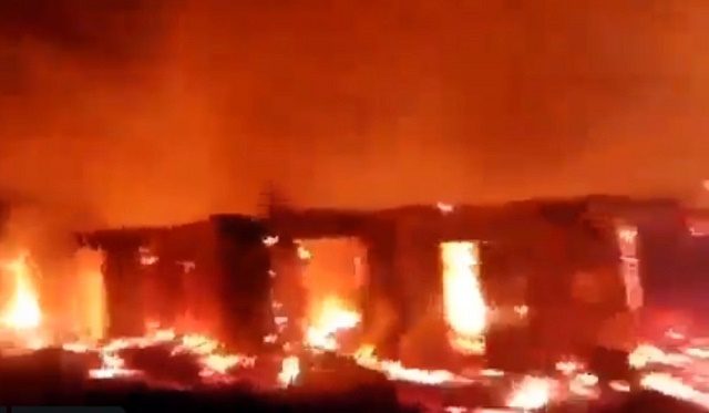 Just In: Popular Gwarimpa, Abuja Market On Fire (Photos)