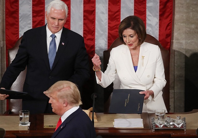 US President, Donald Trump Snubs Pelosi's Handshake  [Photos/Video]