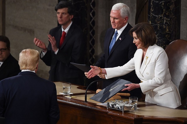 US President, Donald Trump Snubs Pelosi's Handshake  [Photos/Video]