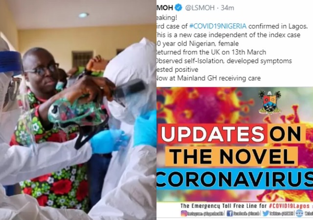  Nigeria has confirmed the third case of coronavirus in Lagos.