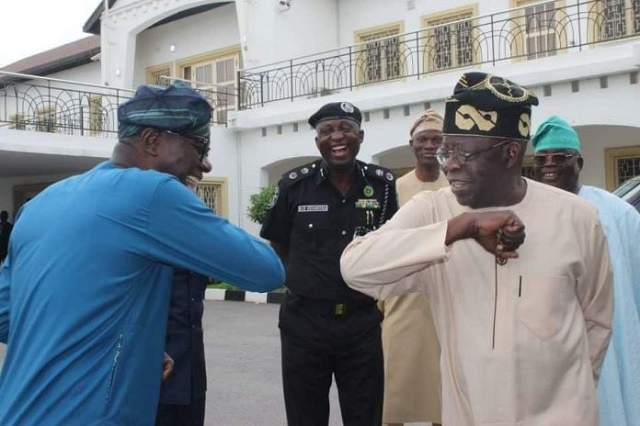 Tinubu, Sanwo-Olu, Others Spotted Doing the Elbow-Shake [Photos]