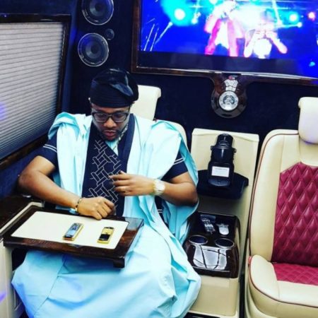 Fans Wows As E-Money Shares New Photo, Showing The Kind Of Phones He Uses