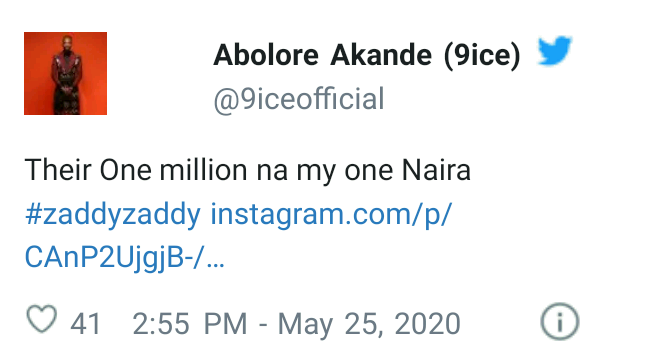  9ice Brags About His Financial Capacity