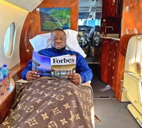 Footage Reveals  Hushpuppi’s Private Jet That Costs Him Millions To Maintain