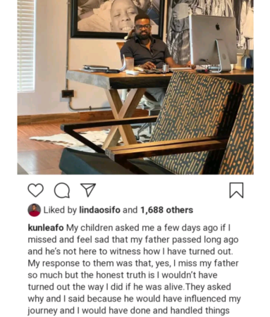 Kunle Afolayan Explains How His Father Would Have Hindered His Success