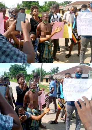 Protesters Revealed Reasons Why Governor Wike Should See To The Release Of Prudent Hotel Manager (Photos)
