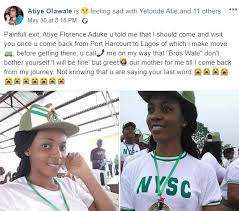 Tragedy Hits Rivers State As Corps Member Dies Mysteriously