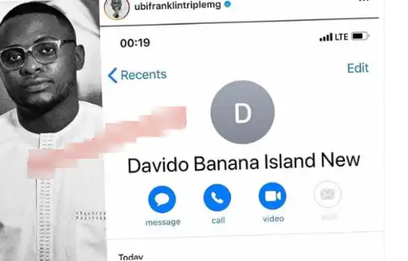 ‘You No Get Sense’ – Fans Blast Ubi Franklin For Saying That He Has Davido’s New Phone Number