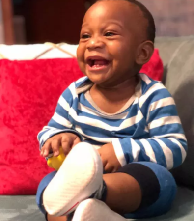 Actress Esther Audu’s  Shares Adorable Photos Of Son At 7 Month