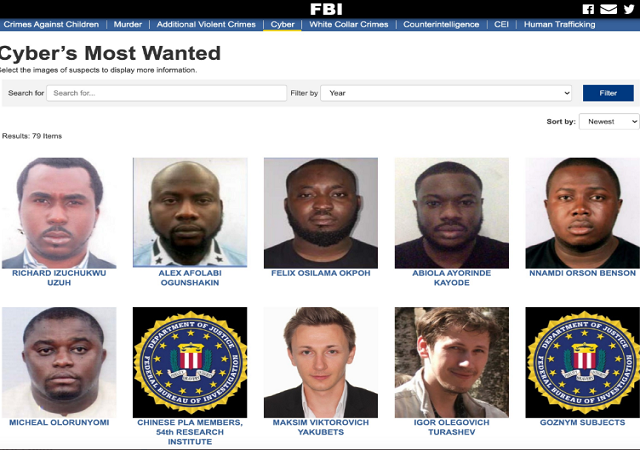 Nigerians Slams FBI As They Focused More On Only 6 Nigerians On The Wanted List