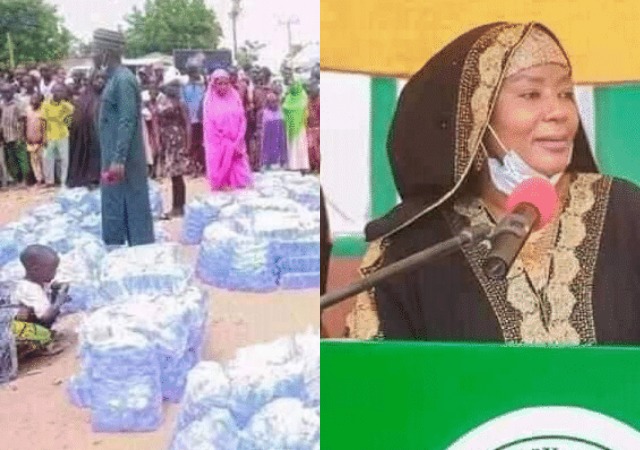 Why Bauchi State First Lady Empowered Young Women With Bags Of Sachet Water