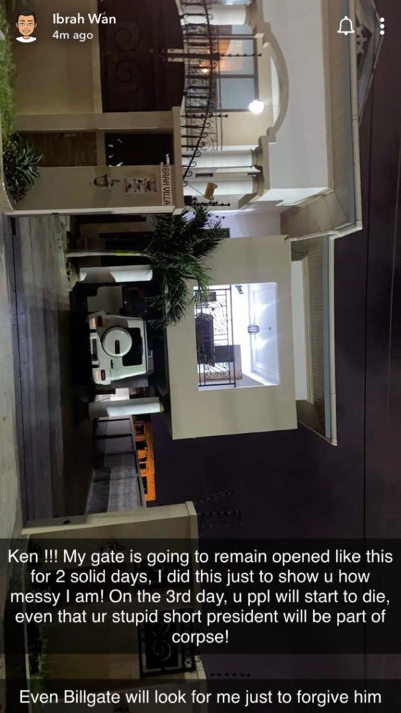 Ghanaian Young millionaire, Ibrah One, Threatens To Kill His President 