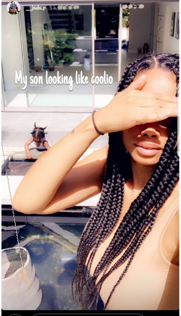 Wizkid’s Babymama, Jada P, Exposes Who Her Son Looks Like (Photo)