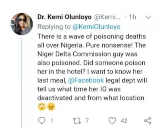 “I Want To Know If This Was Suicide Or Murder” – Kemi Olunloyo Reacts To Ibidun' Death