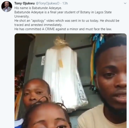 LASU Student In Viral Video Kissing His Baby Sister Should Face The Law- NHRC Boss Explains