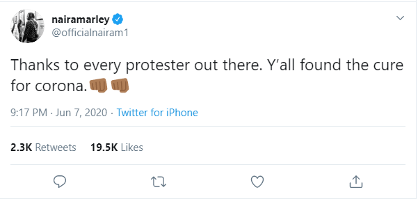 Naira Marley Sends A Message To All Protesters Around The World