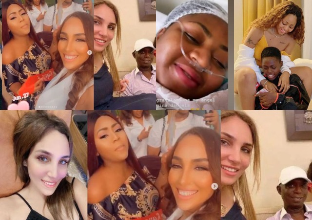 Ned Nwoko’s Moroccan Wife Sends  Regina Daniels A Lovely Massage On The Arrival Of Her Baby