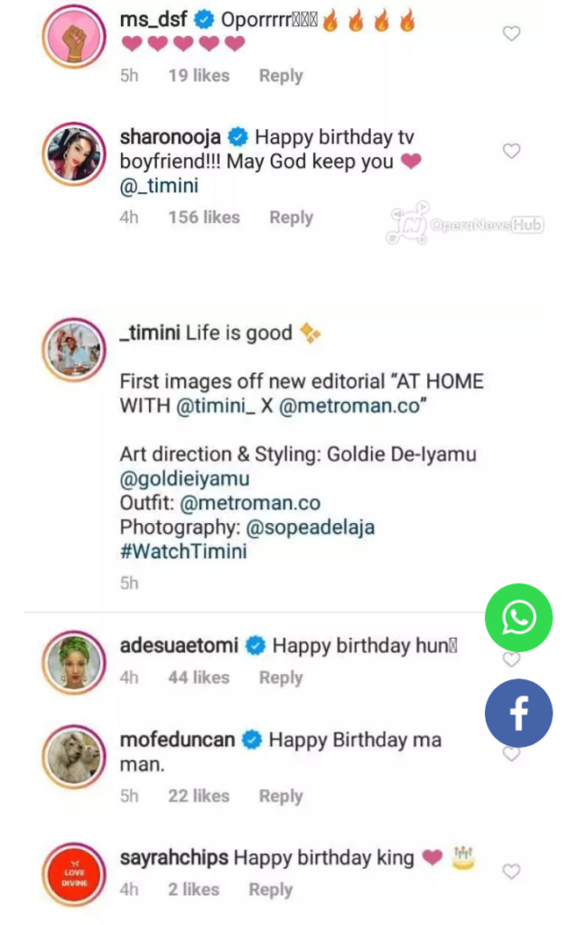 “TV Boyfriend” – Sharon Ooja Gush Over Actor Timini Egbuson As He Celebrates His Birtgday (Photos)