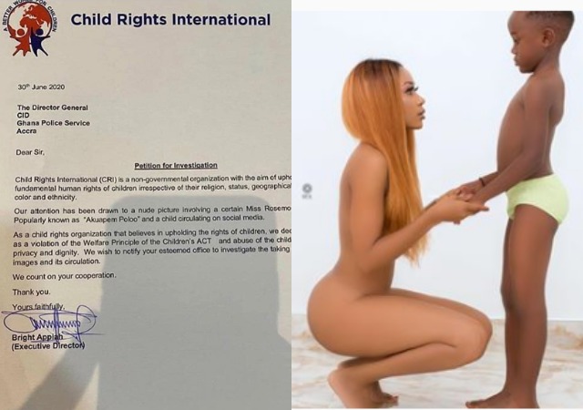 How Actress Akuapem Poloo Maybe Arrested Over Her Nude Photo With Her Son