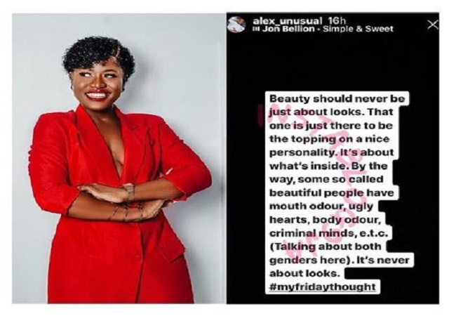 #BBnaija: 'Some Beautiful People Have Mouth Odour'– Alex Reveals