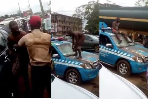 How FRSC Reacted To Video Of Some Of Its Members Having Clash With A Tricycle Rider In Edo State