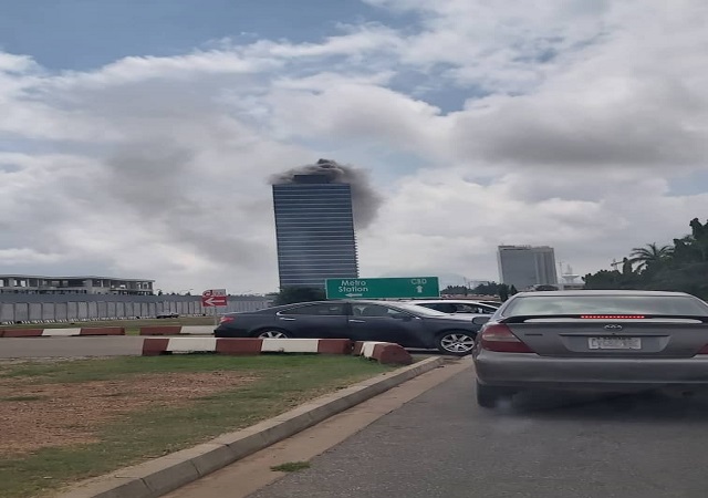 Tragedy Hits Abuja, As Fire Guts World Trade Center Abuja(Photo)