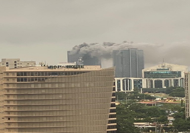 Tragedy Hits Abuja, As Fire Guts World Trade Center Abuja(Photo)