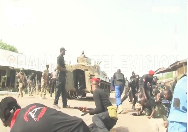 Watch Security Operatives On Duty, As They Shield Governor Zulum From Gunshots(VIDEO + PHOTOS)