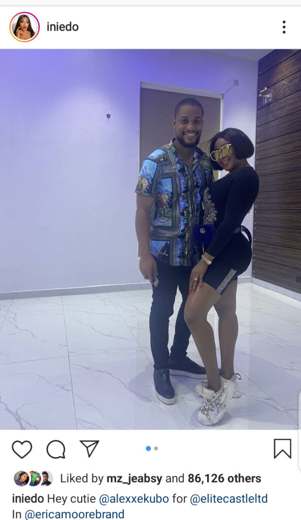 Fans Reacts To Ini Edo's Day-out With Actor Alex Ekubo