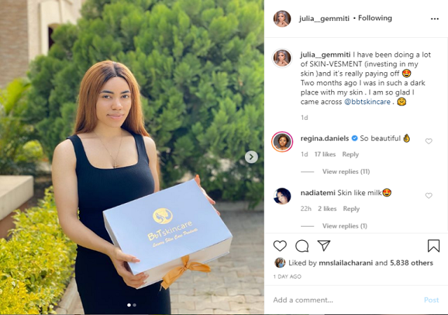 ‘Regina Daniels Drops Some Lovely Comment Over This Photo Of Her Stepdaughter, Julia Nwoko