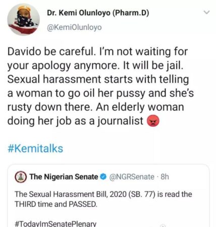 Why Davido Hates Kemi Olunloyo And Why She Also Wants Him To Be Imprisoned