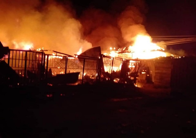 Traders Suffers Heavy Loss As Fire Guts Marian Market In Calabar (Photos/Video)