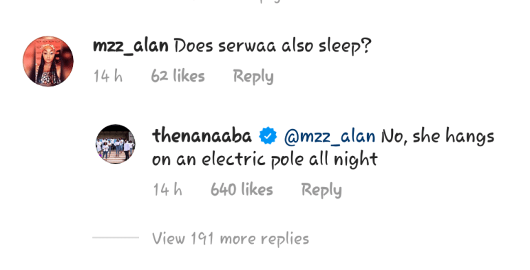 “She Hangs On An Electric Pole” – Nana Aba Anamoah Replies A follower (Video)