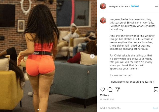 Nigerian Lady Reveals Why Fans Should Not Look At Ladies Like Bbnaija’s Nengi And Mercy As Role Models