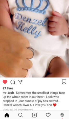 BBnaija Star, Nina, And Husband Welcomes Their Child