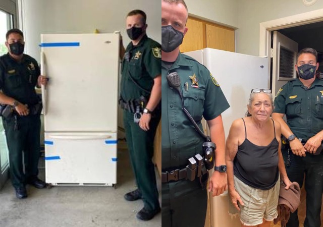 Real Act Of Charity As Police Deliver New Fridge To A Woman After She Called 911 To Complain