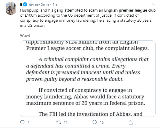 Football Fans React As Hushpuppi Is Revealed To Have Stolen £100 Million From An English Premier League Club