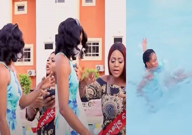 Regina Daniels Reveals Why She Pushed Her PA Into The Pool