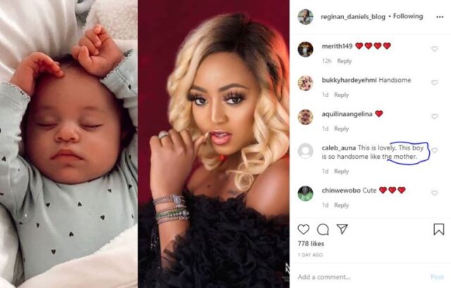 The Boy Looks Like His Mother'– Fans React To Alleged Photo Of Regina Daniels’ Baby