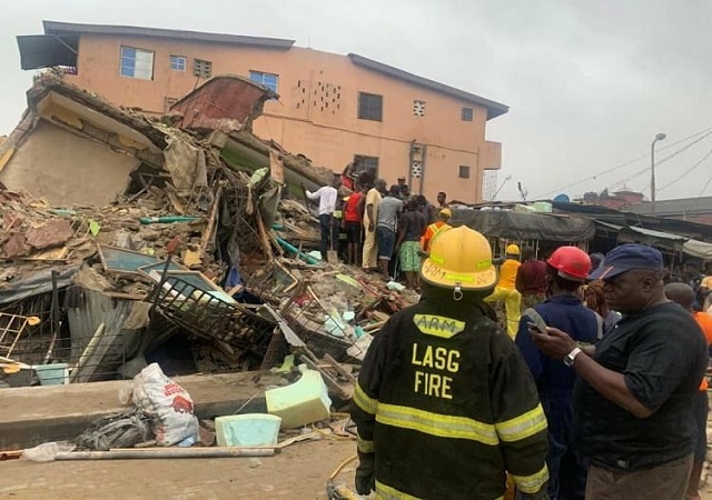 Three Confirmed Dead As Building Collapse In Lagos